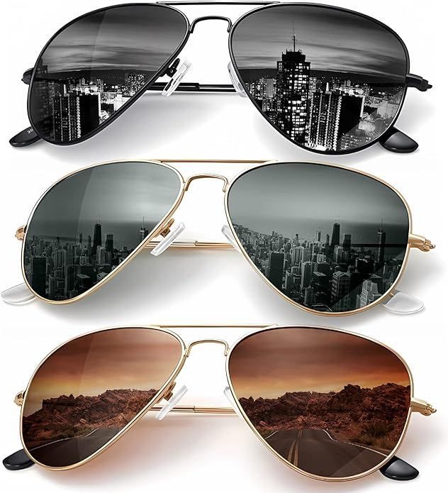 KALIYADI Classic Aviator Goggles สําหรับการขับขี่